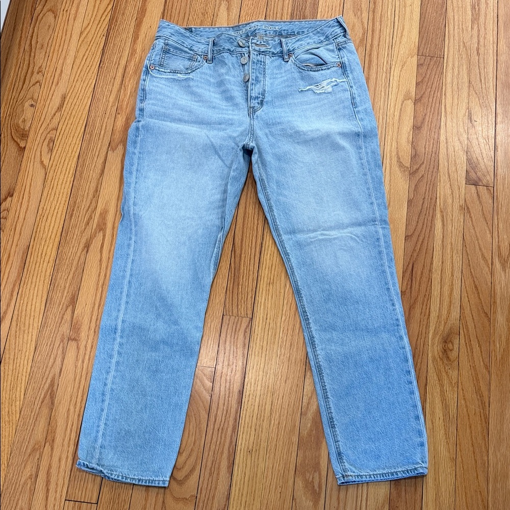 American Eagle Outfitters Light Blue Straight Leg Jeans